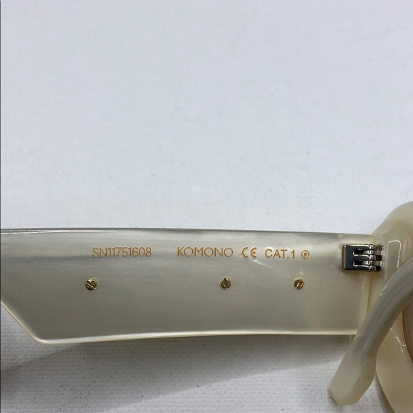 Komono x Daily Paper sunglasses unisex cream frame NEW. main image 8